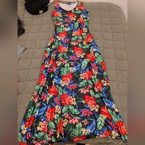 Floral Black Maxi Dress